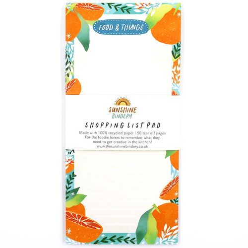 Tropicana Shopping List Recycled Notepad