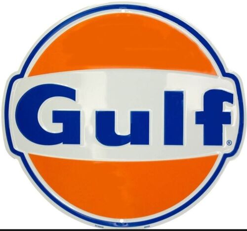 US Schild GULF Oil - die Cut Design