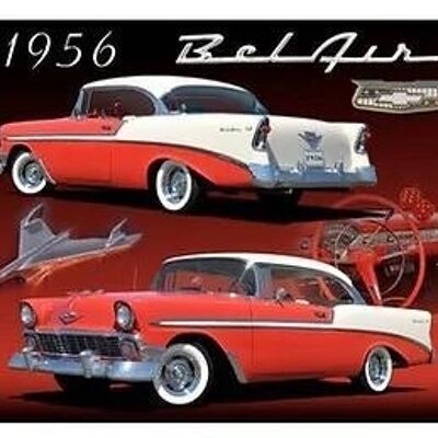 Blechschild Chevrolet Bel Air 1956