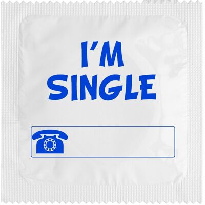 Preservativo: sono single blu