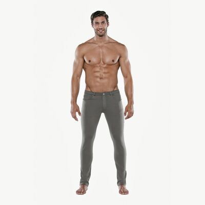 PANTALON 5 POCHES GRIS