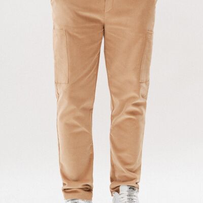 Pantalon Jogging en Velours Côtelé - Beige