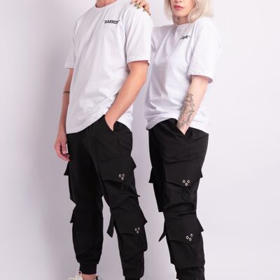 Pantaloni da jogging con tasca cargo - neri