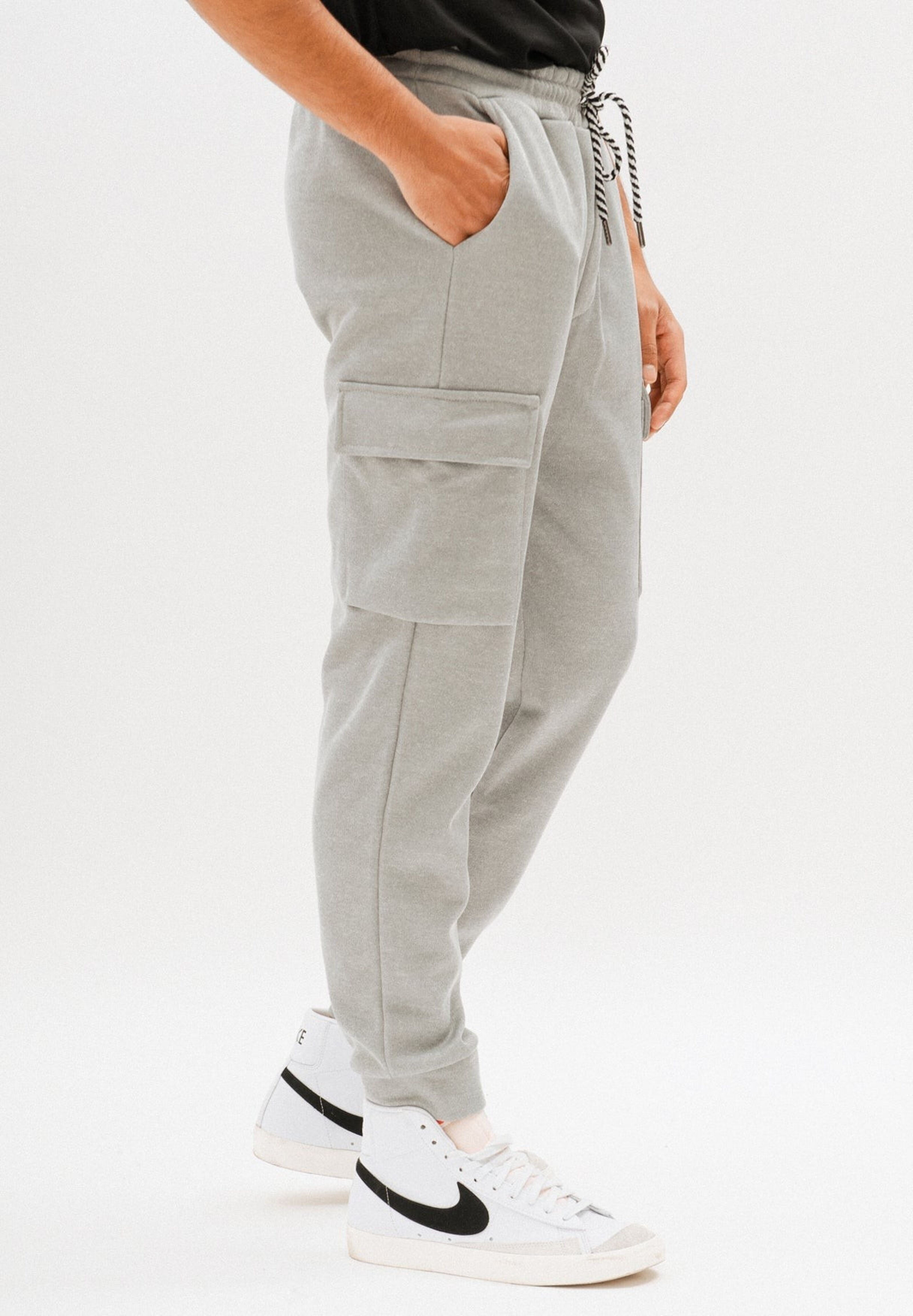 Pantalon de jogging gris foncé uni