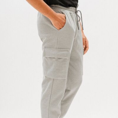 Plain Jogging Pants - Gray