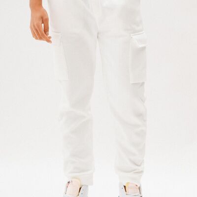 Pantalon Jogging Uni - Blanc