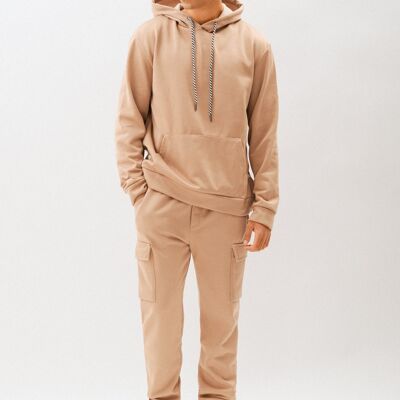 Plain Jogging Set - Camel