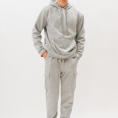 Set da jogging semplice - grigio