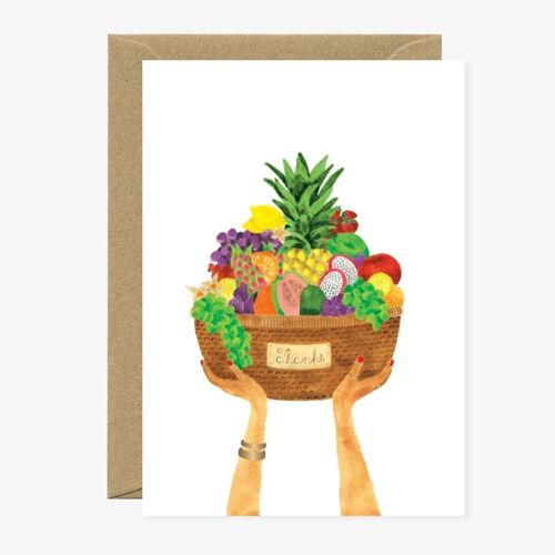 Gold Fruit Basket