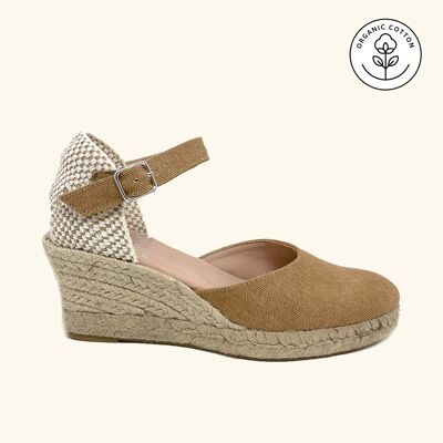 Jute Sandals Amorgos Leather and Leather Textile
