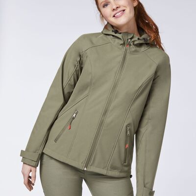 Damen - Softshell-Jacke mit wind- und wasserabweisenden Funktionen - Dusty Olive