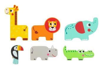 Puzzle d'animaux multicouches 4