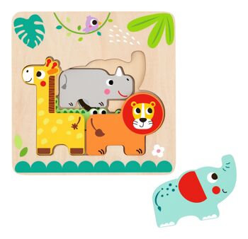 Puzzle d'animaux multicouches 5