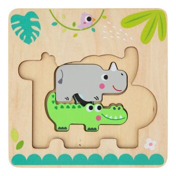 Puzzle d'animaux multicouches 6
