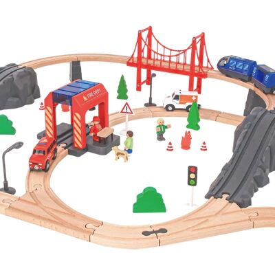 Fire Rescue Train Set