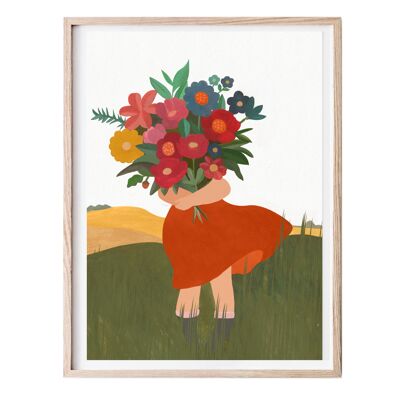 Póster "Ramo de flores" A3 - Lote de 5 pósteres