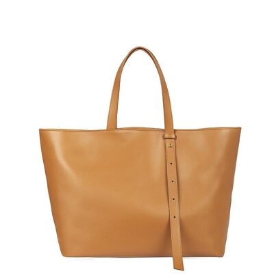 Leandra leather shopping bag