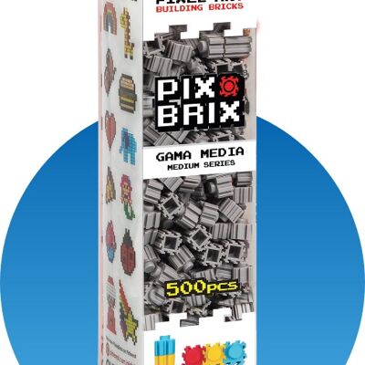 Pix Brix 500 Stück - Mittelgrau