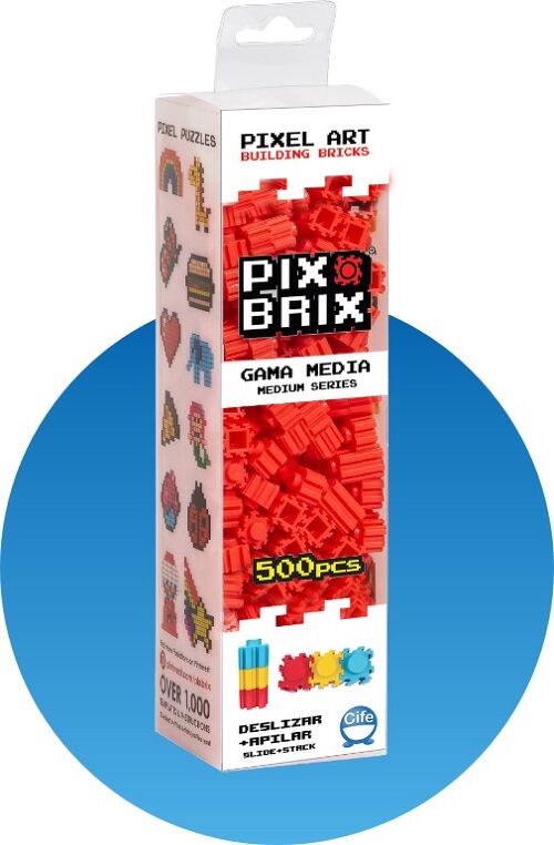 pix brix 500 pcs - Rojo medio