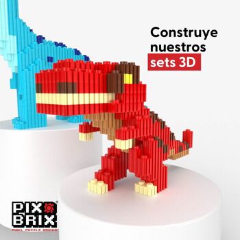 PIX BRIX T-REX 3D 3