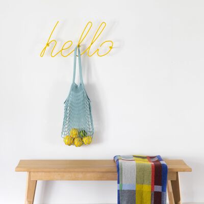 Hello Coat Rack - Yellow