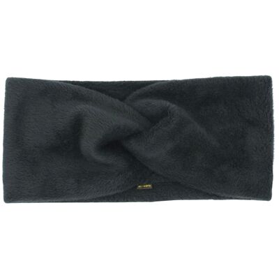 Alpine fleece headband black