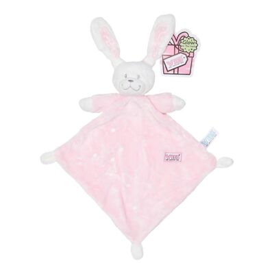 Conejo de peluche que brilla en la oscuridad rosa