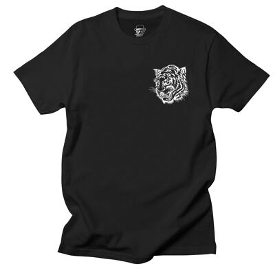 TIGER HEAD T-Shirt mit Taschenaufdruck