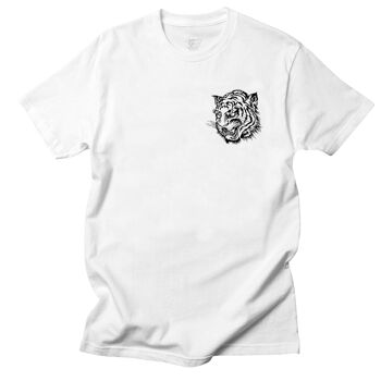 TIGER HEAD T-shirt imprimé à poche 2