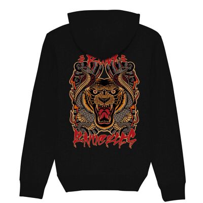 Sweat à capuche SERPENT TIGRE