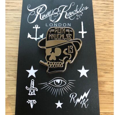 Badge à épingle avec logo RK Smoking Skull
