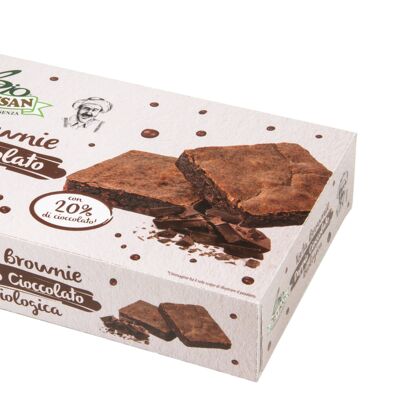 Organic double chocolate brownie cake