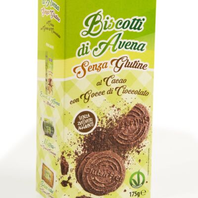 Biscotti di avena s/glutine al cacao NO BIO