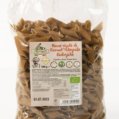 Organic whole Kamut penne rigate