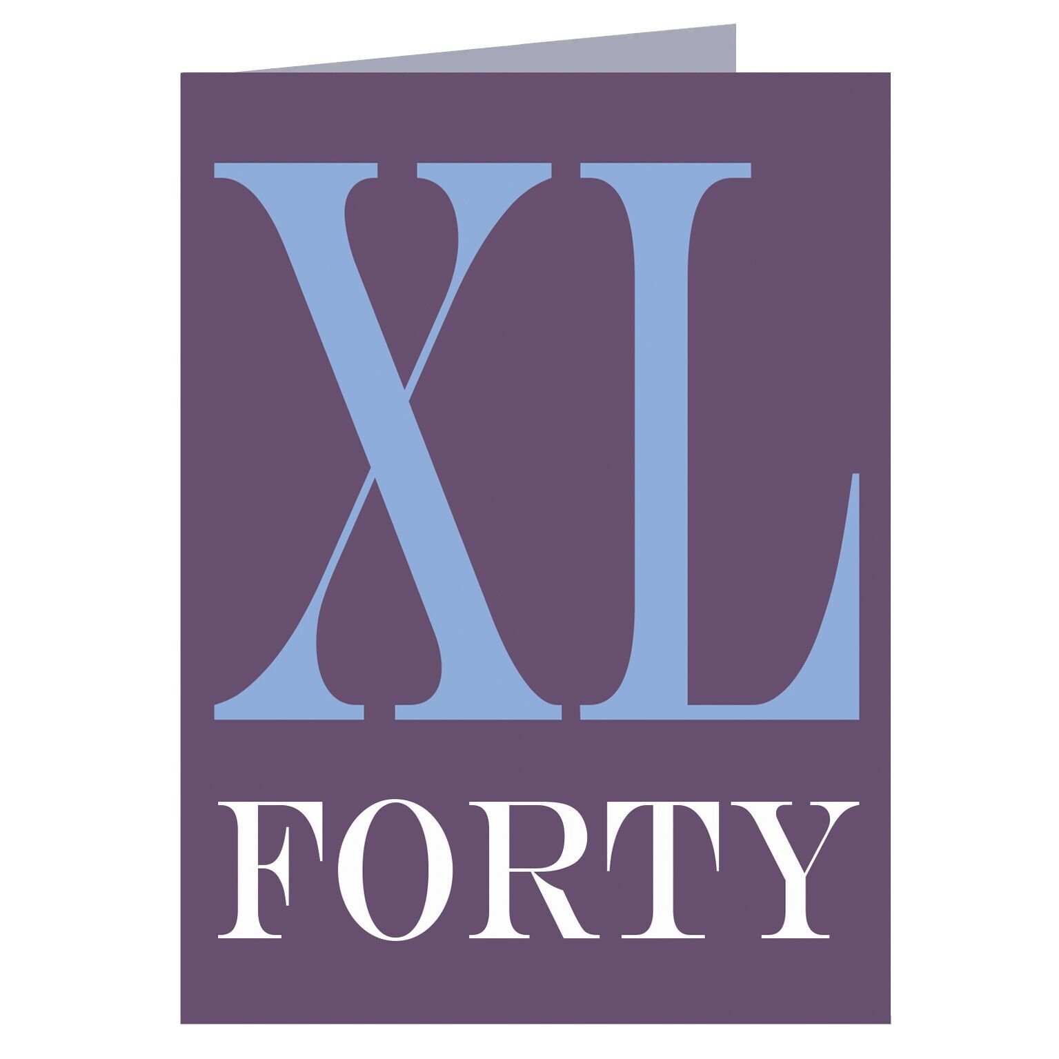 BBTW45 Numeri Romani Quaranta Card