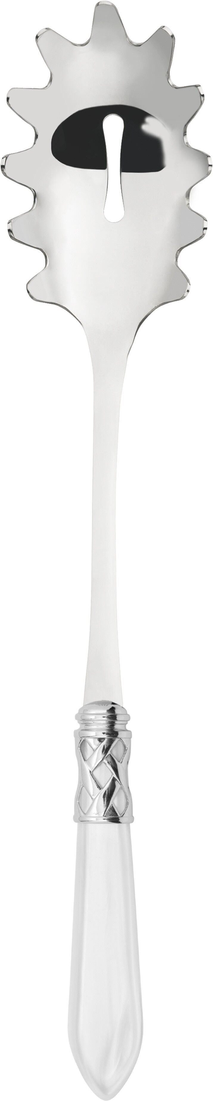 ALADDIN SPAGHETTI SERVING WHITE CHROME RING