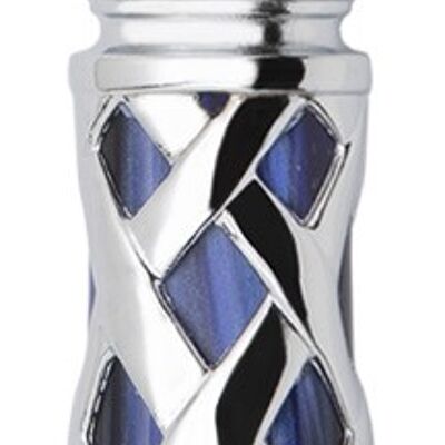 SMALL SPREADER ALADDIN BLUE CHROME RING