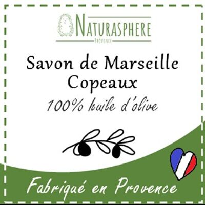 Savon de Marseille 5 kg en Copeaux