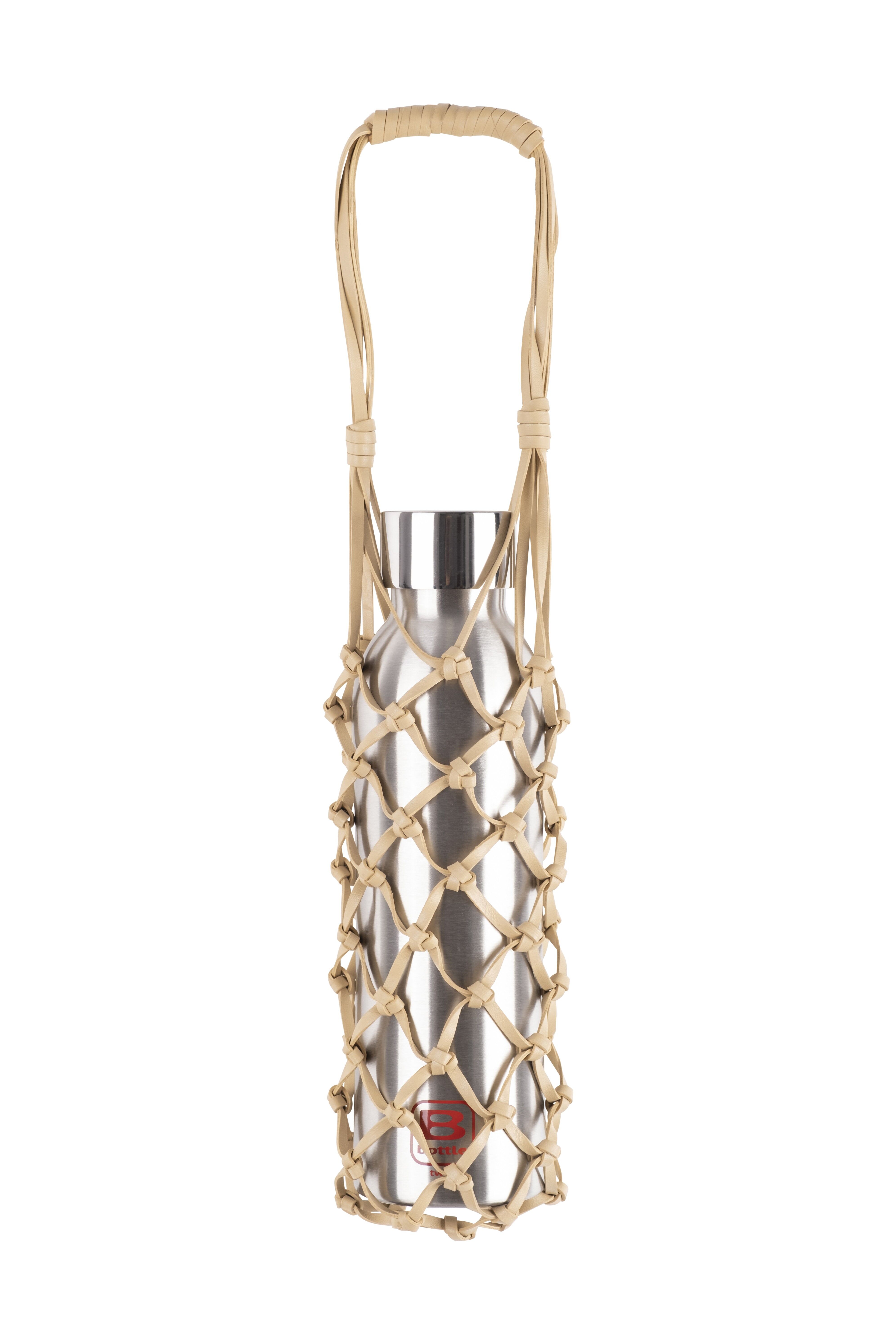 WEAVES BAG - HANDTASCHE FÜR B-FLASCHEN, KARAMELL