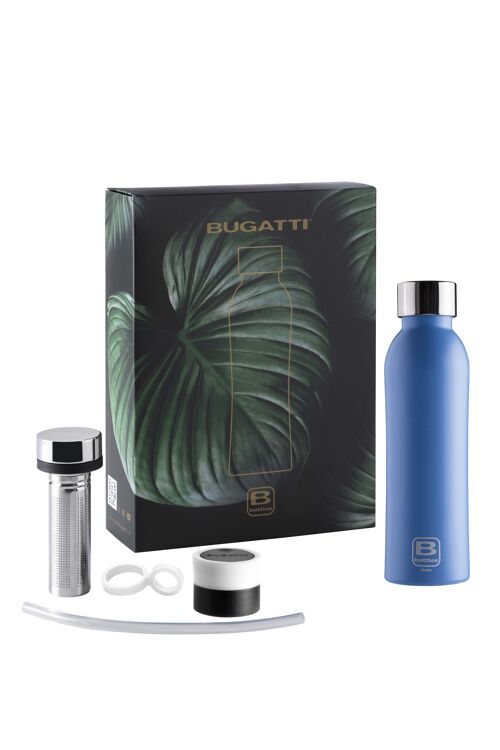 GIFT SET: BBOTTLES TWIN 500 ML BLU CINQUETERRE, INFUSION KIT E SPORT LID KIT BIANCO