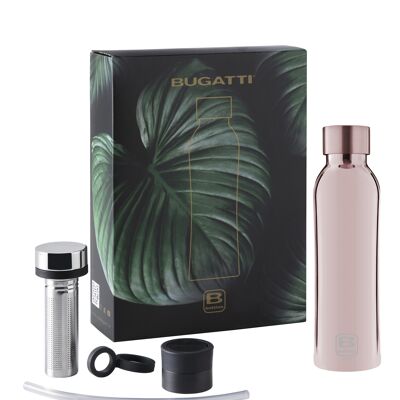 GIFT SET: BBOTTLES TWIN 500 ML ROSE GOLD LUX, INFUSION KIT E SPORT LID KIT NERO