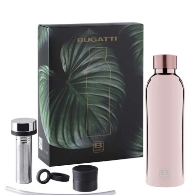 GIFT SET: BBOTTLES TWIN 800 ML ROSE GOLD LUX, INFUSION KIT E SPORT LID KIT NERO