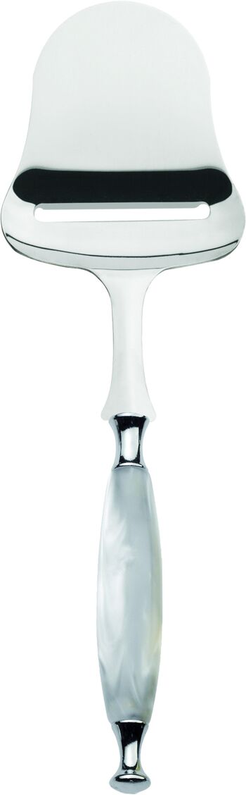 COUNTRY FROMAGE SLICER PELLE CHROME BLANC BAGUE