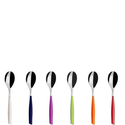 SET 6 CUCHARAS MOKA GLAMOUR COLORES MEZCLADOS
