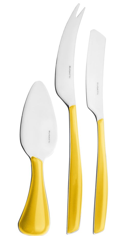 SET 3 PZ FORMAGGIO GLAMOUR GIALLO