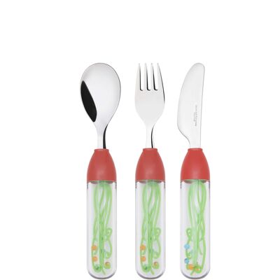 CHILDREN'S CUTLERY (3 PCS) MULTICOLOR TWEET