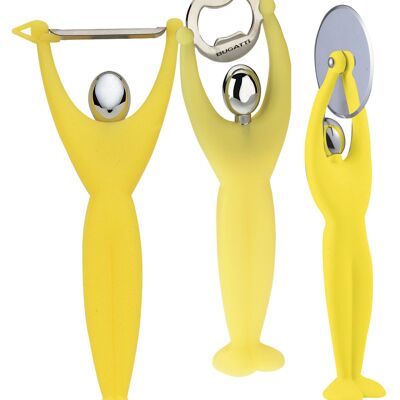 SET 3 PEZZI GYM GIALLO CON ASTUCCIO LUX