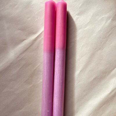 Stick candle Pastel purple meets neon pink