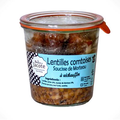 Salchicha Morteau Lentejas