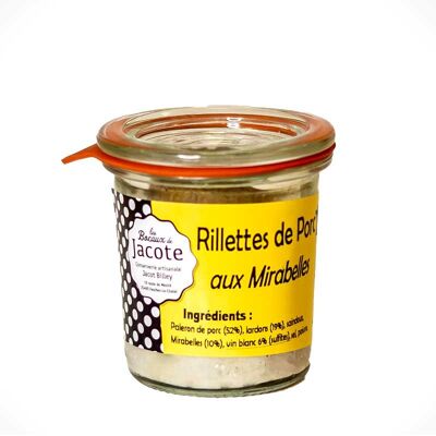 Rillettes de cerdo con ciruelas Mirabelle